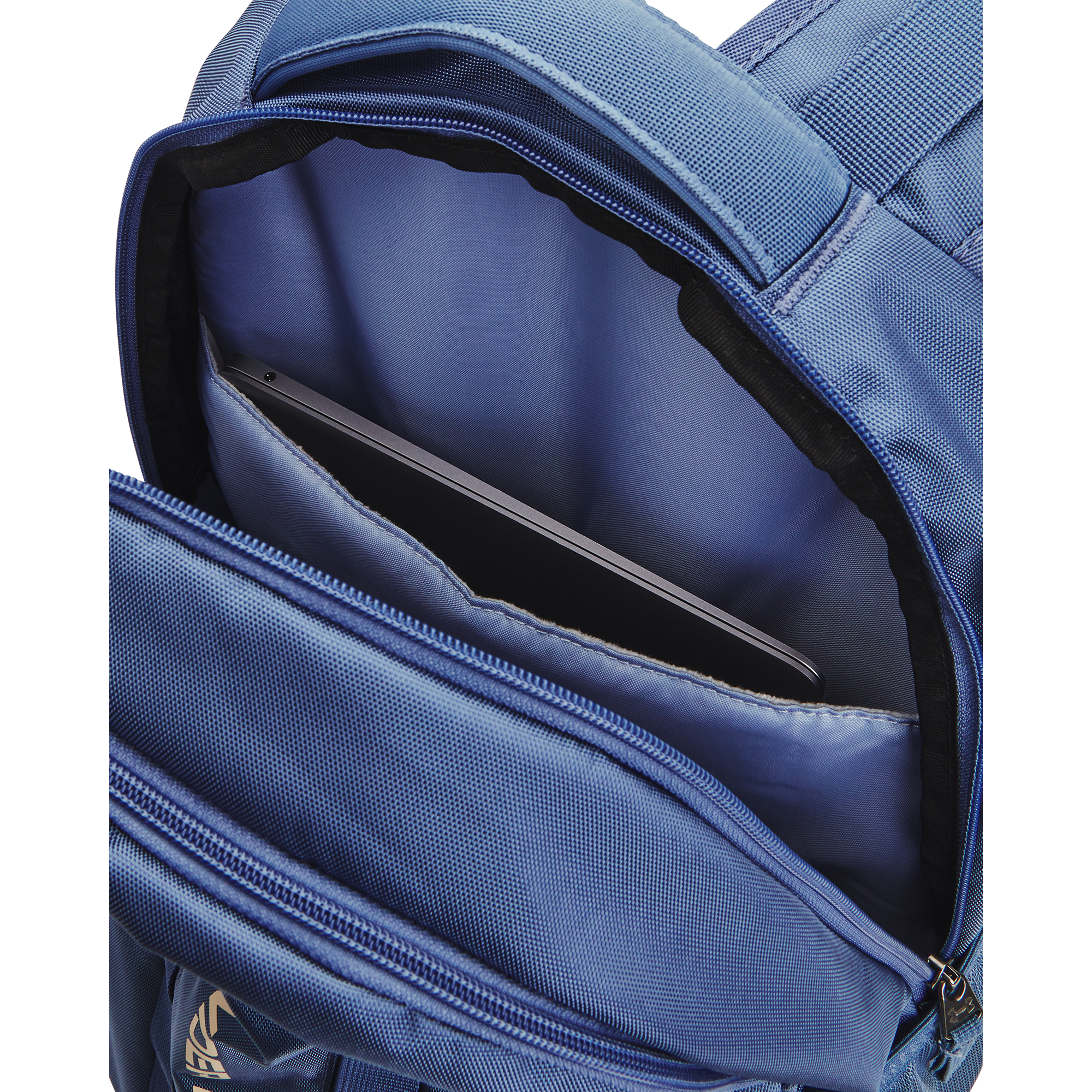 Hátizsákok Under Armour Hustle 5.0 Backpack Blue/ Mineral Blue/ Metallic Faded Gold
