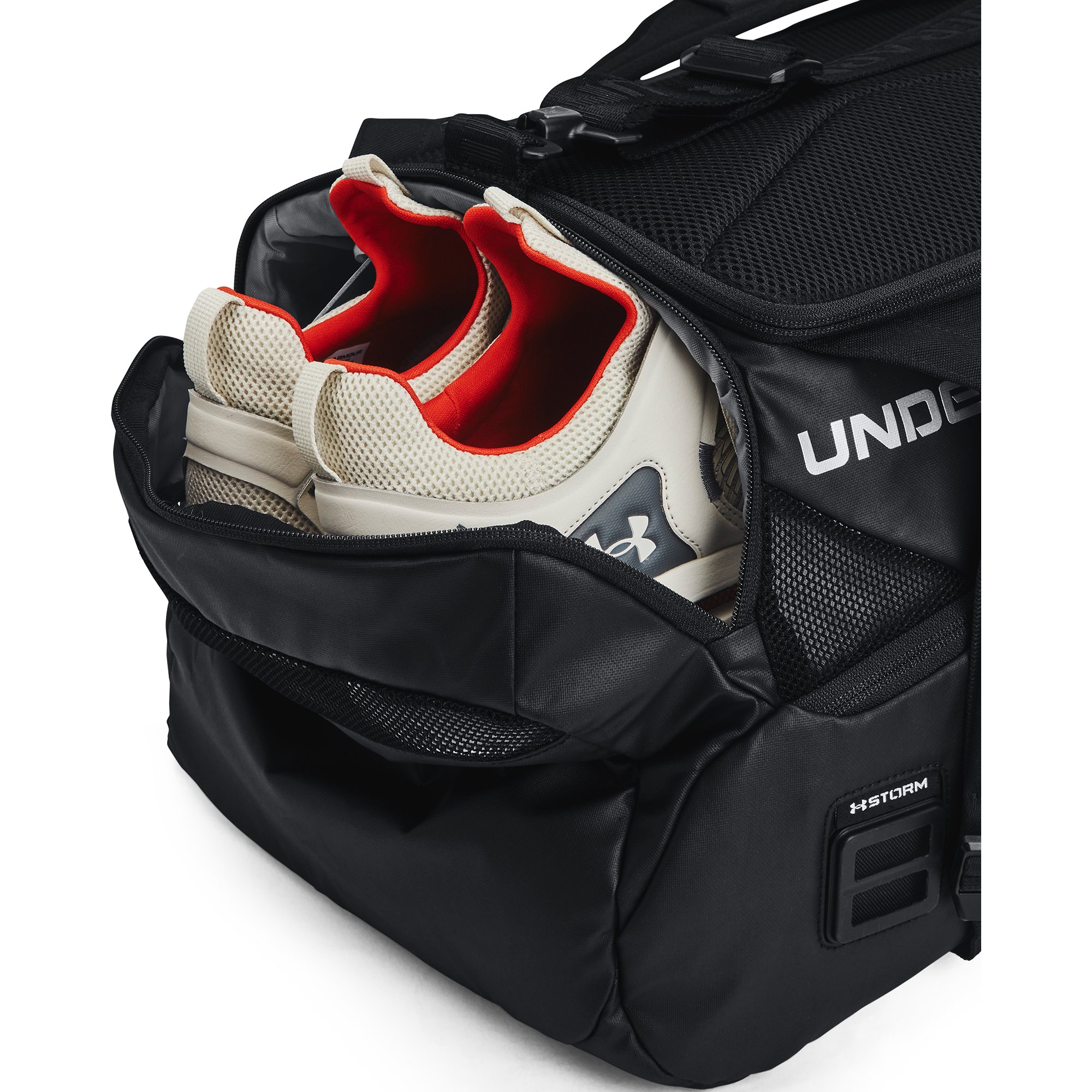 Umhängetaschen Under Armour Contain Duo SM Duffle Black/ Metallic Silver