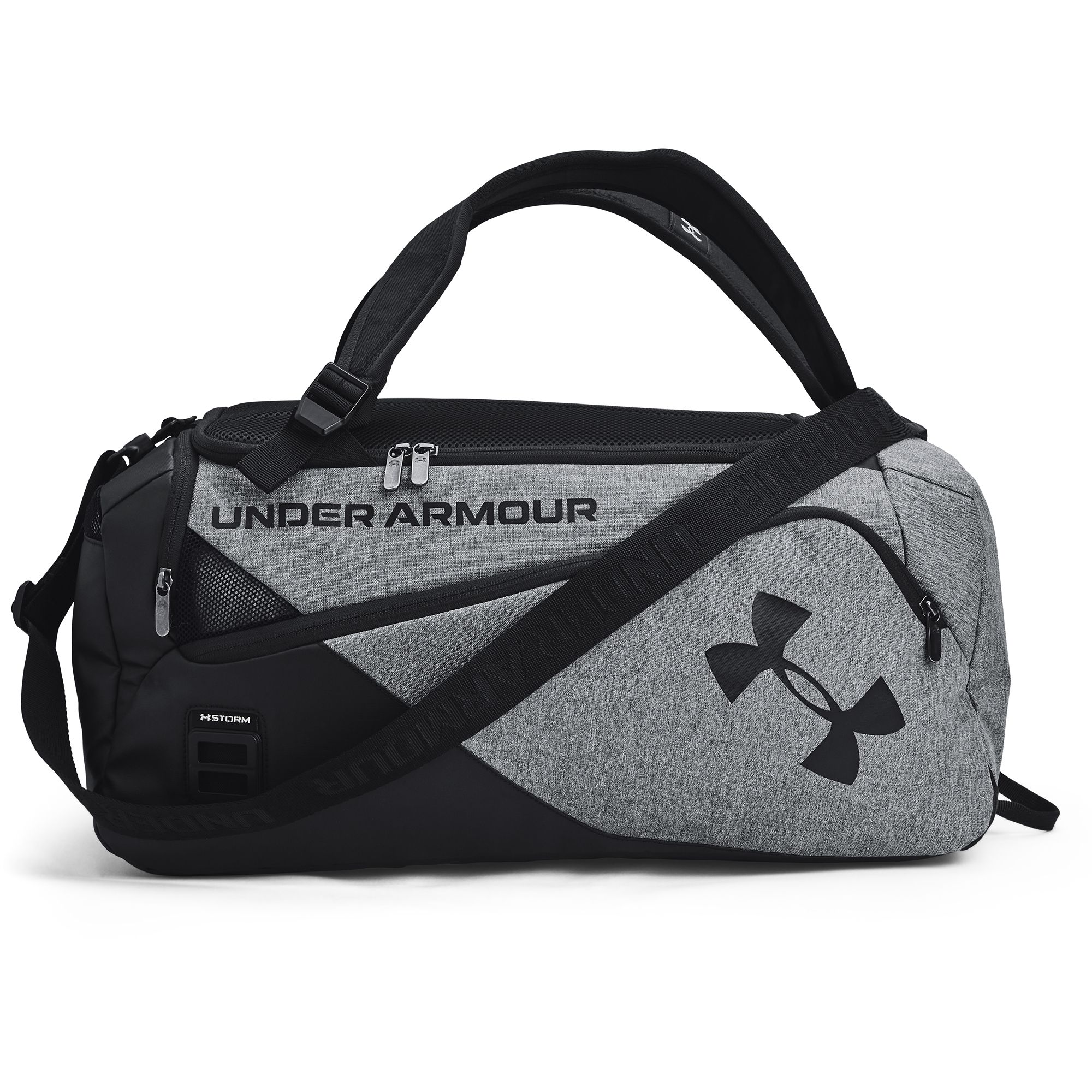 Torby przez ramię Under Armour Contain Duo SM Duffle Gray/ Black