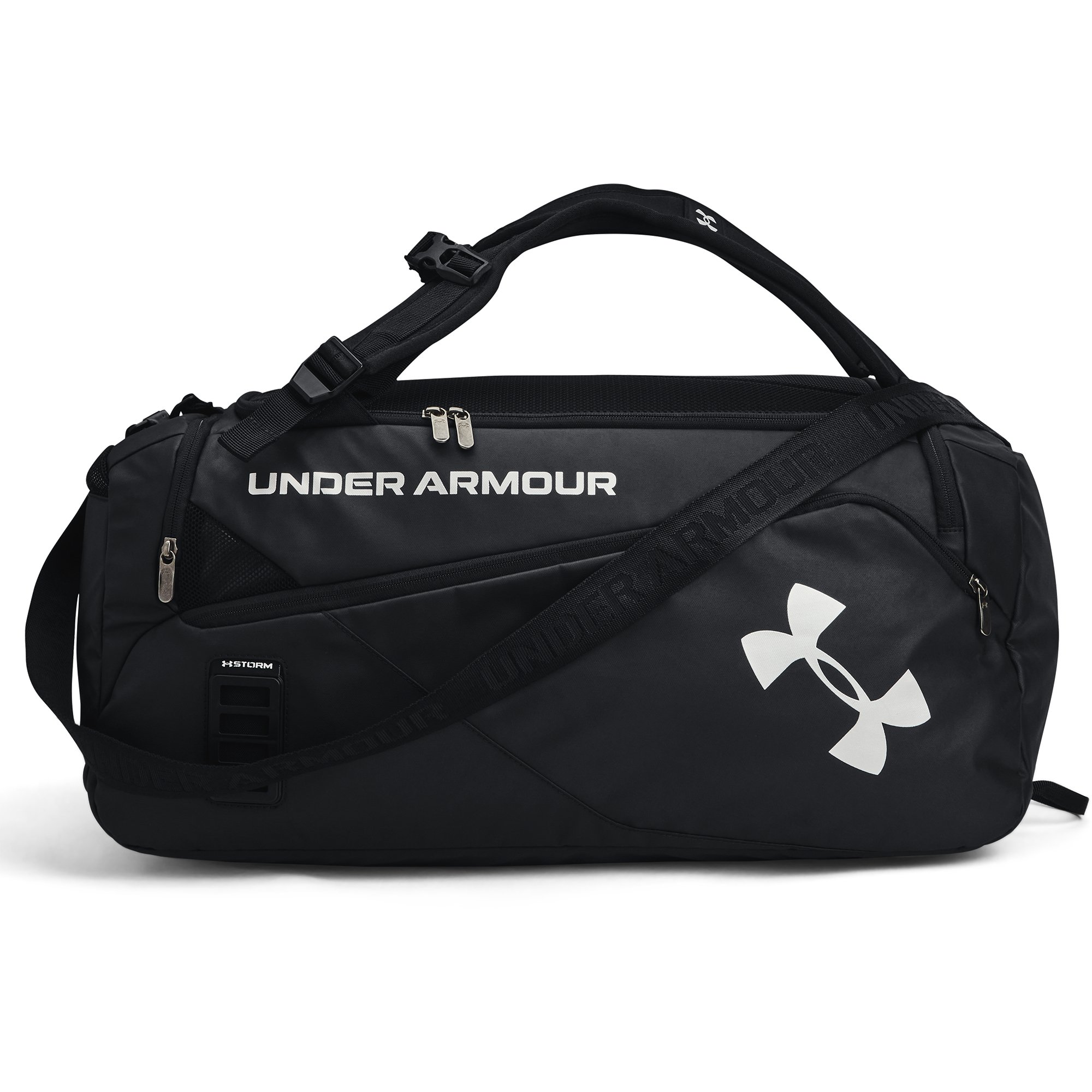 Kuprinės Under Armour Contain Duo MD Duffle Black/ Metallic Silver