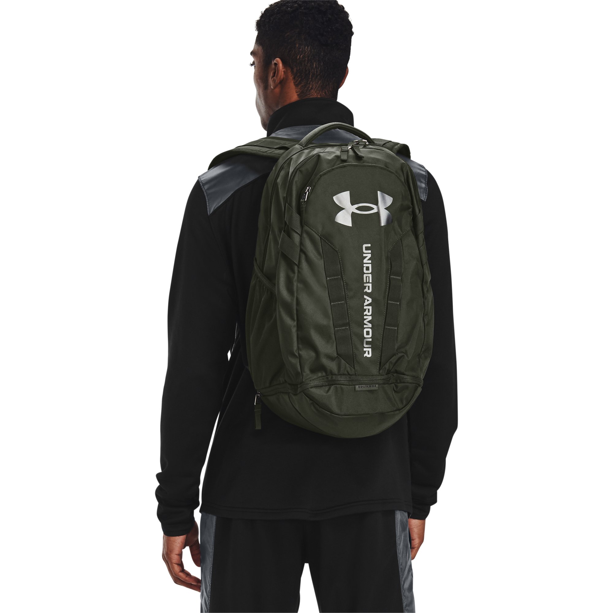Batohy Under Armour Hustle 5.0 Backpack Green/ Baroque Green/ Black