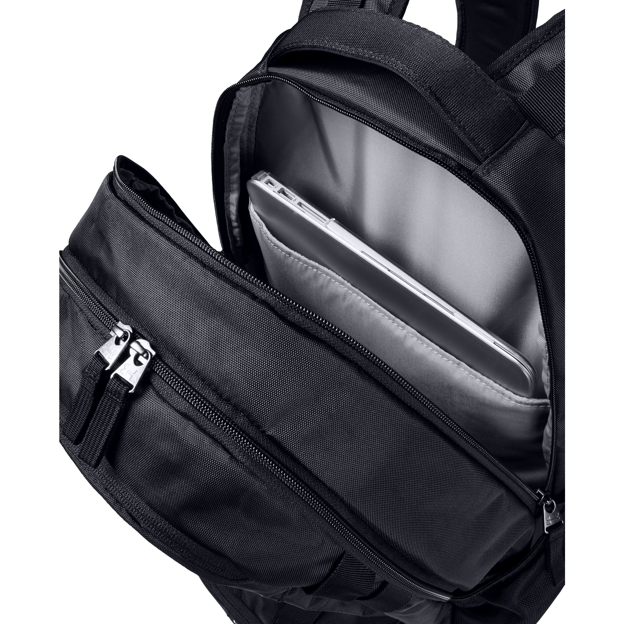 Batohy Under Armour Hustle 5.0 Backpack Black/ Silver