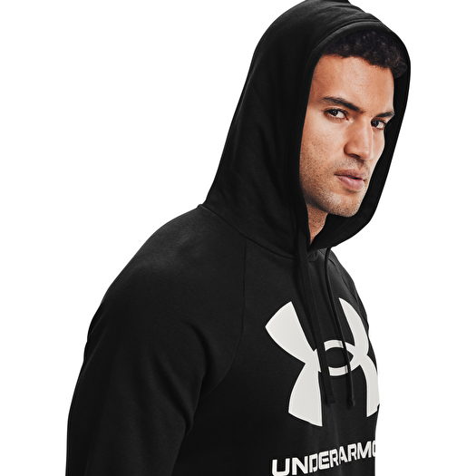 Sweatshirts Under Armour Rival Fleece Big Logo Hoodie Black/ Onyx White