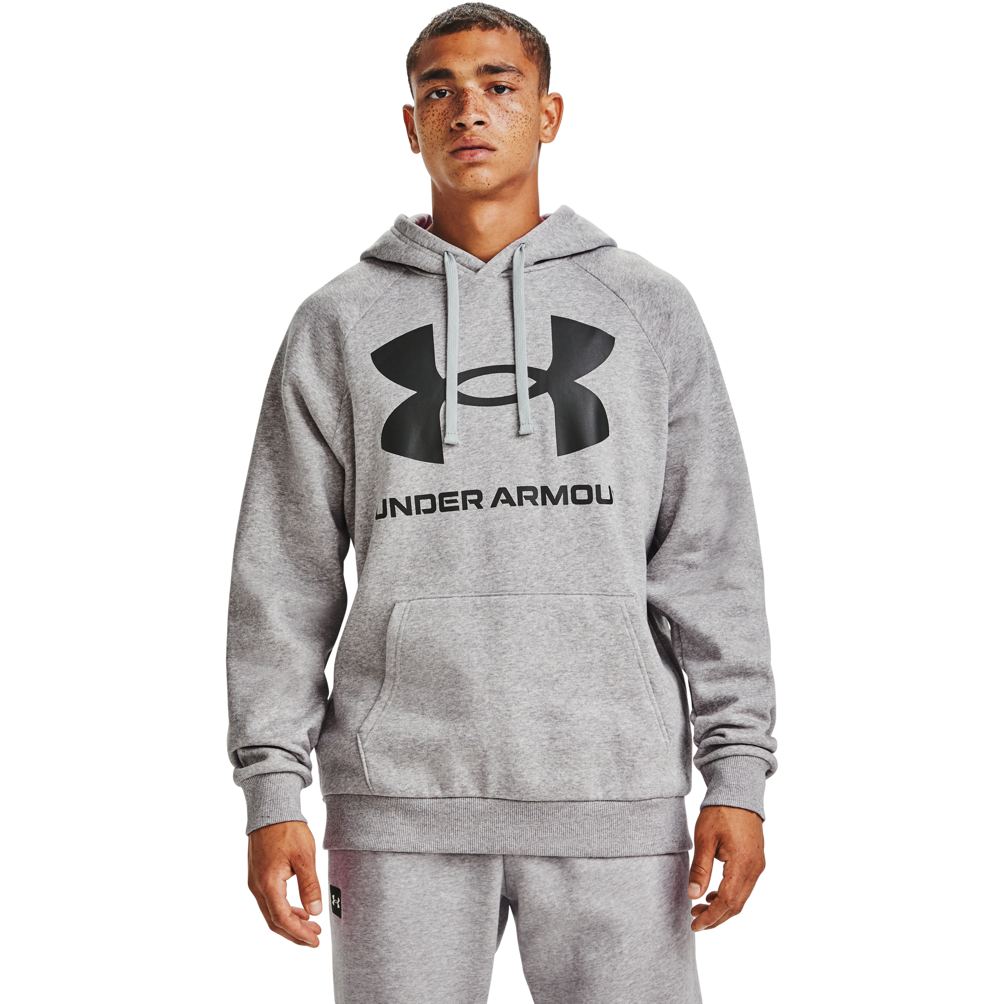 Hoodies and sweatshirts Under Armour Rival Fleece Big Logo Hoodie Gray/ Black