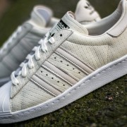Men s shoes adidas Superstar 80s Woven Cream White Cream White Ftw White Footshop
