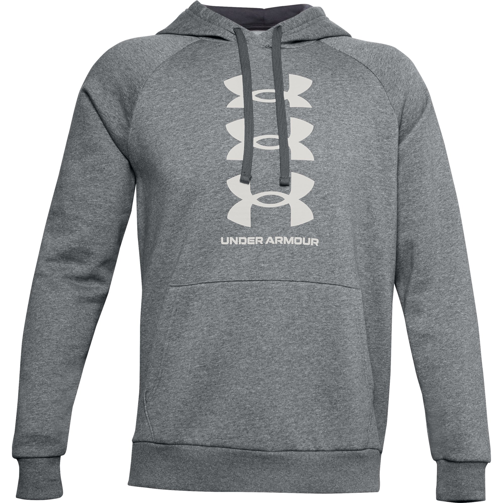 Hoodies en truien Under Armour Rival Fleece Multilogo Hoodie Gray/ Onyx White