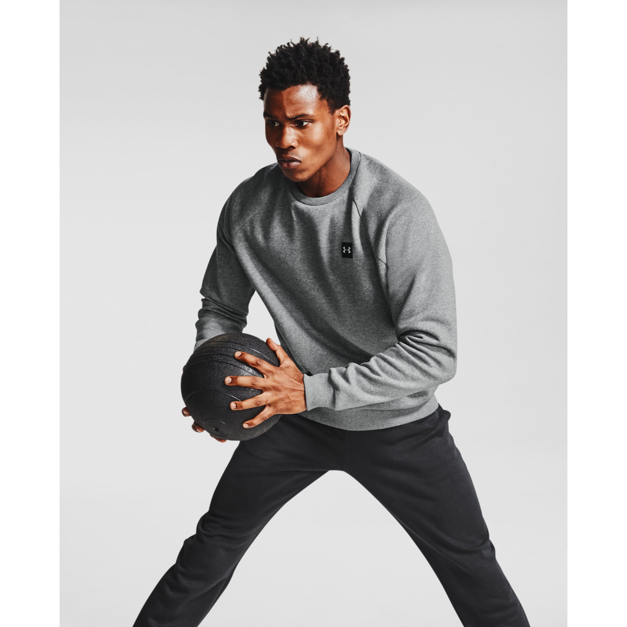 Hoodies en truien Under Armour Rival Fleece Multilogo Hoodie Gray/ Onyx White