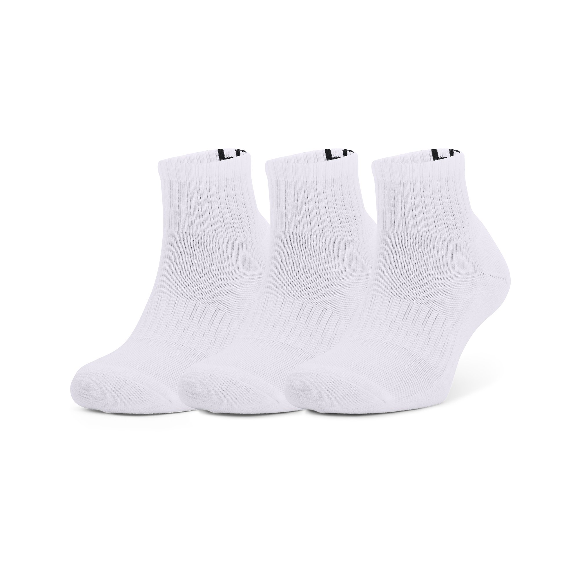 Socks Under Armour Core QTR 3-Pack White/ Black