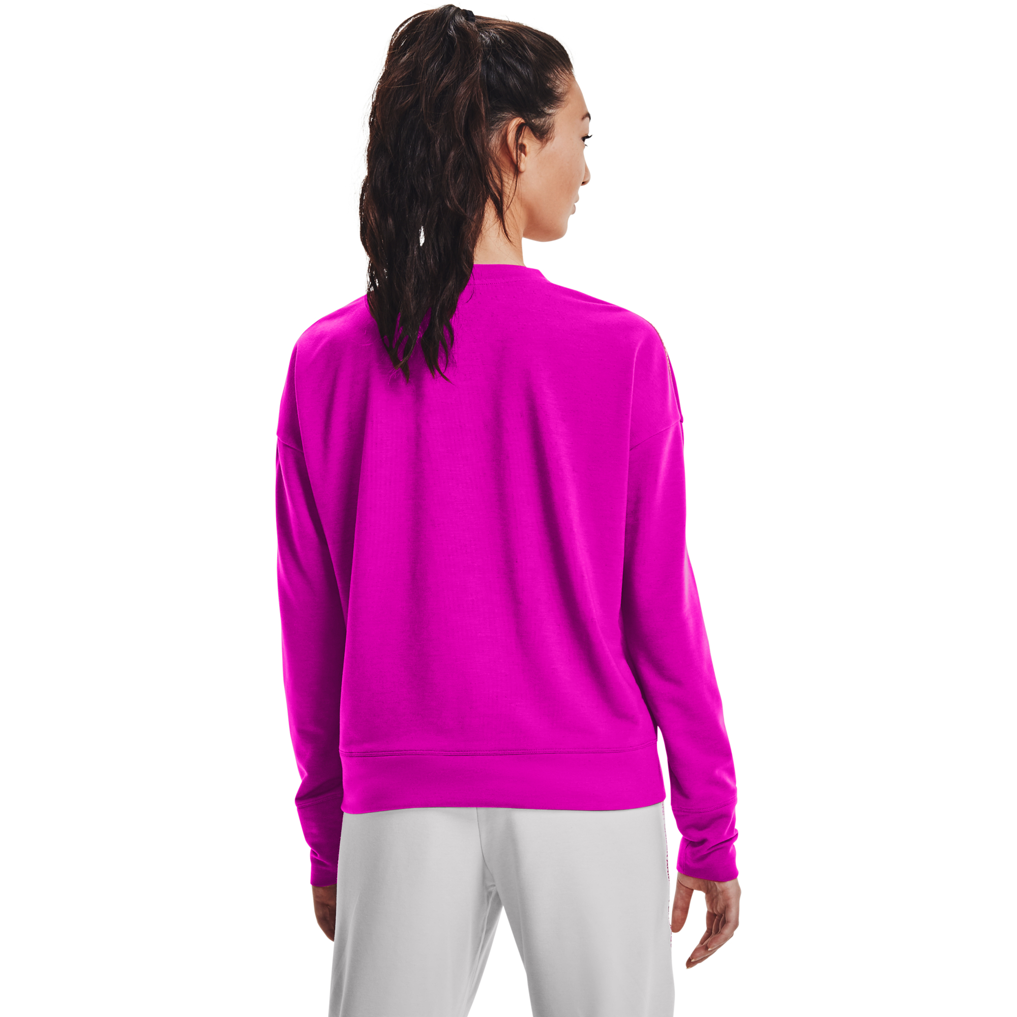 Felpa Con Cappuccio Donna Under Armour Rival Terry Taped – Morbida, Calda, Traspirante, Con Tasca A Marsupio, Taglio Comodo - 5