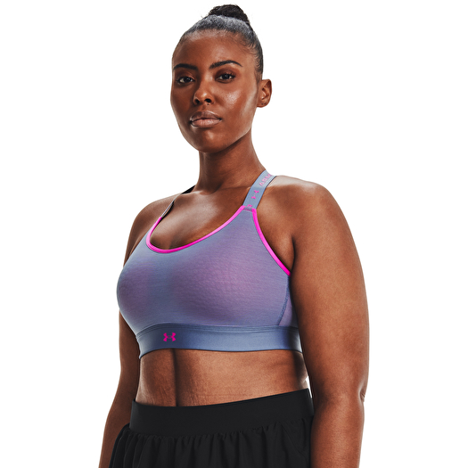 Bras Under Armour W Infinity Mid - Run Hook Blue/ Mineral Blue/ Meteor Pink