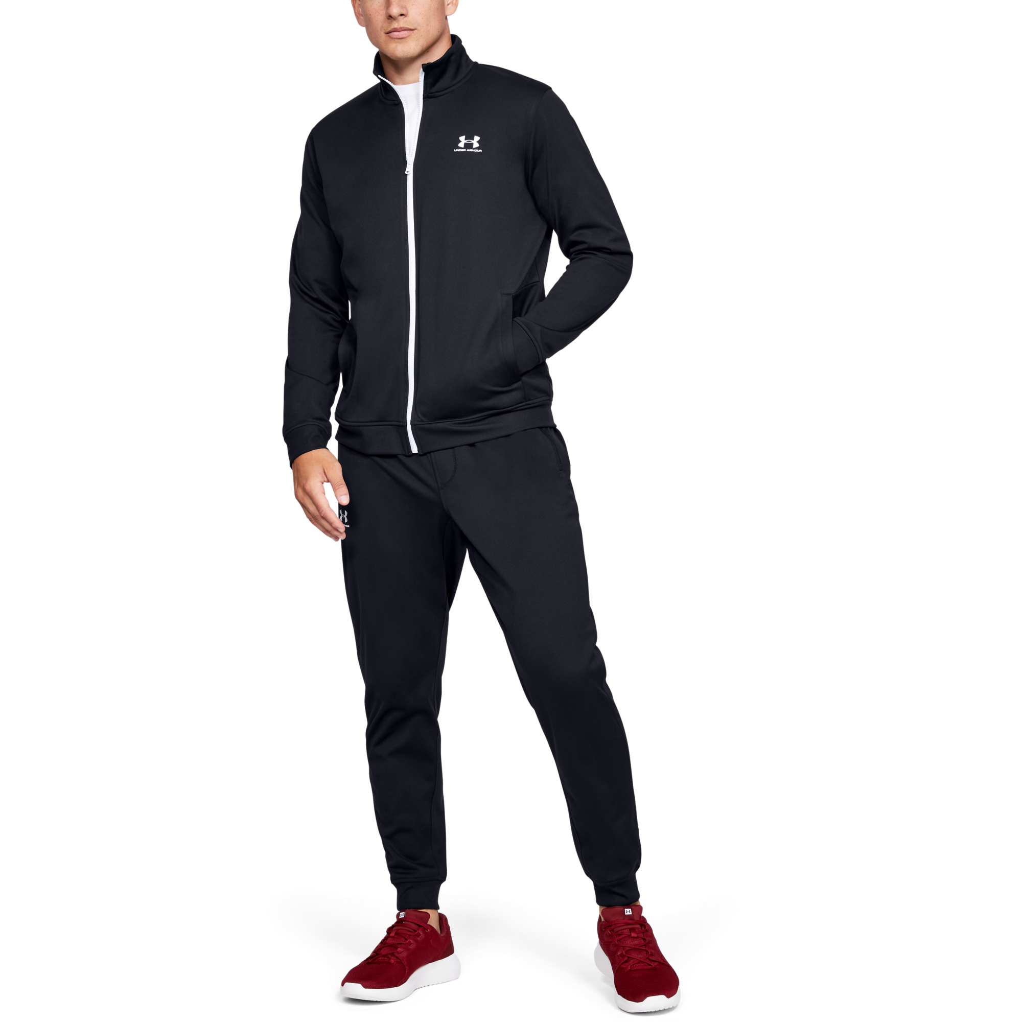 Under Armour Sportstyle Tricot Jacket Black/ Onyx White - 2 | YEO