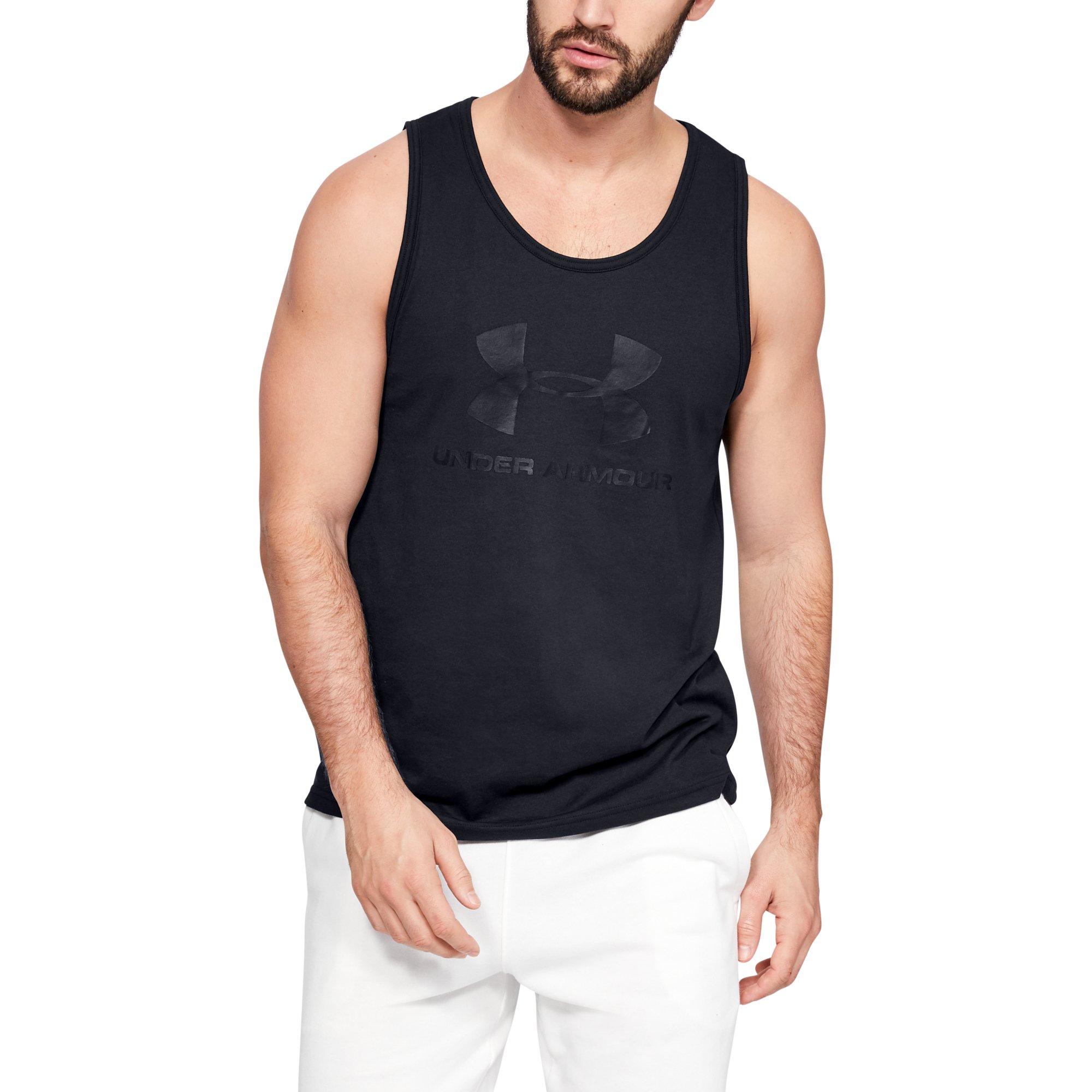 Tank top Under Armour Sportstyle Logo Tank Black/ Black