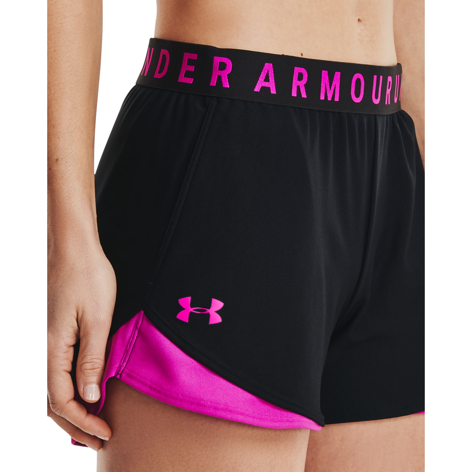 Rövidnadrágok Under Armour W Play Up Shorts 3.0 Black/ Meteor Pink