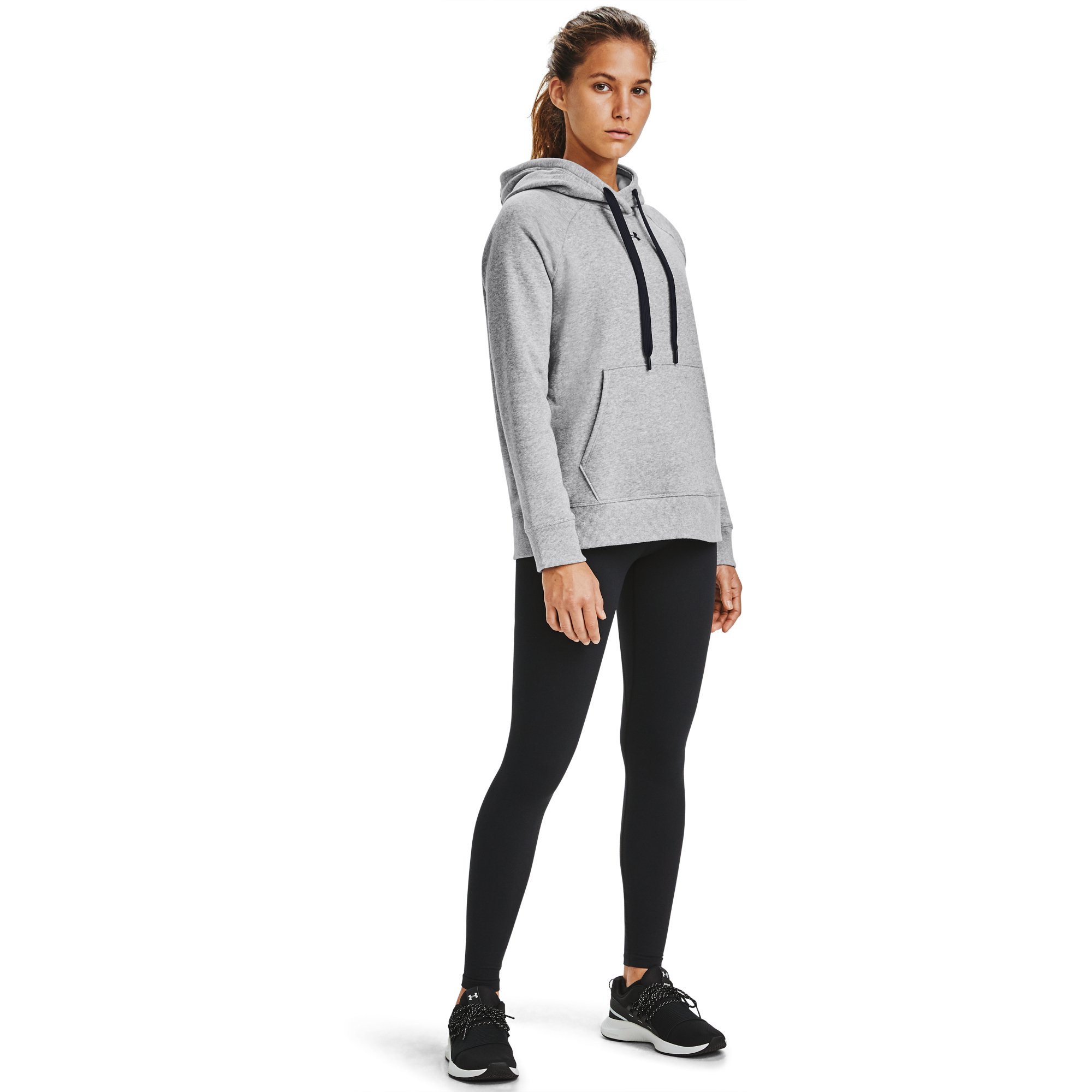 Sweatshirts Under Armour W Rival Fleece Hb Hoodie Gray/ Black