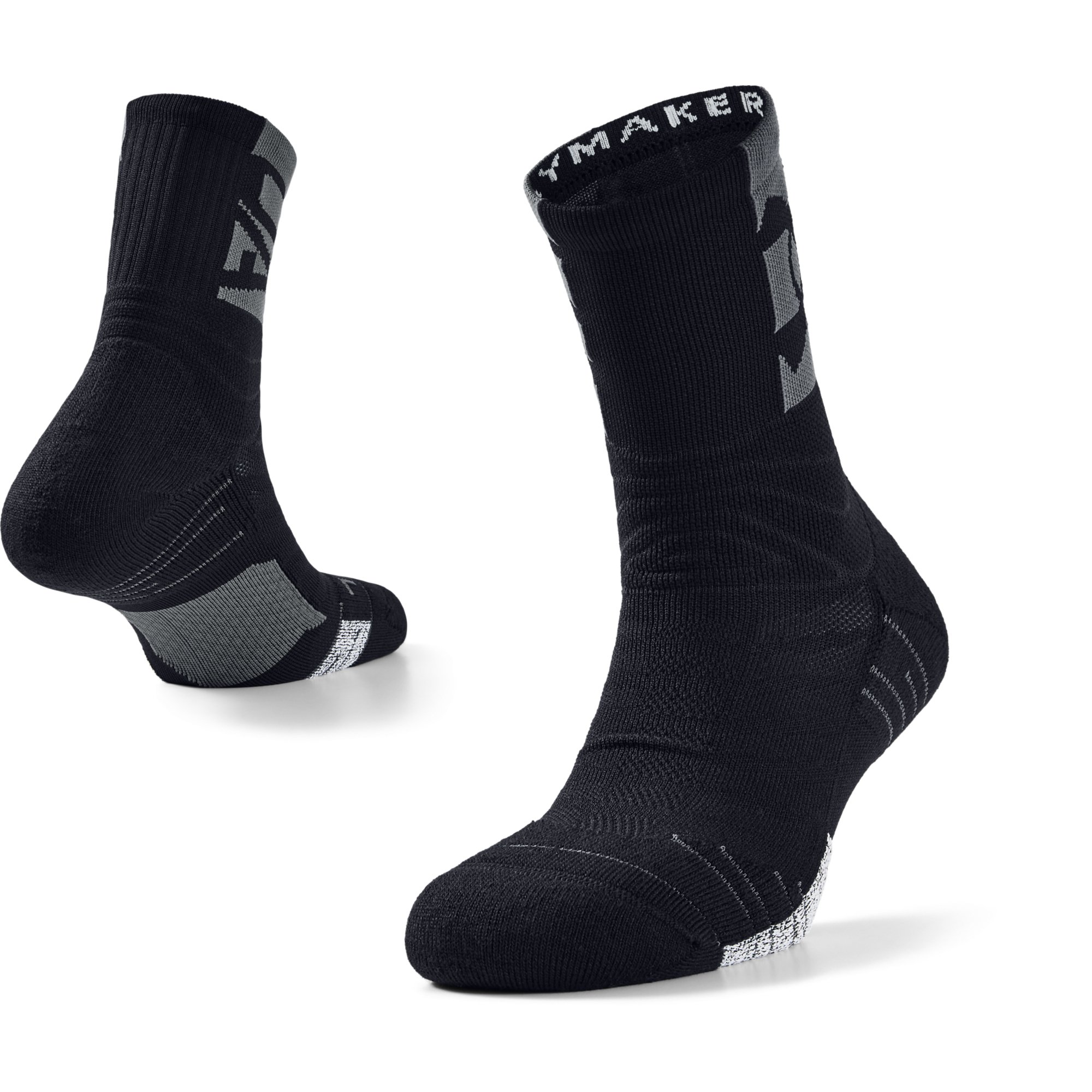 Chaussettes Under Armour Playmaker Mid-Crew Black/ Pitch Gray/ Black