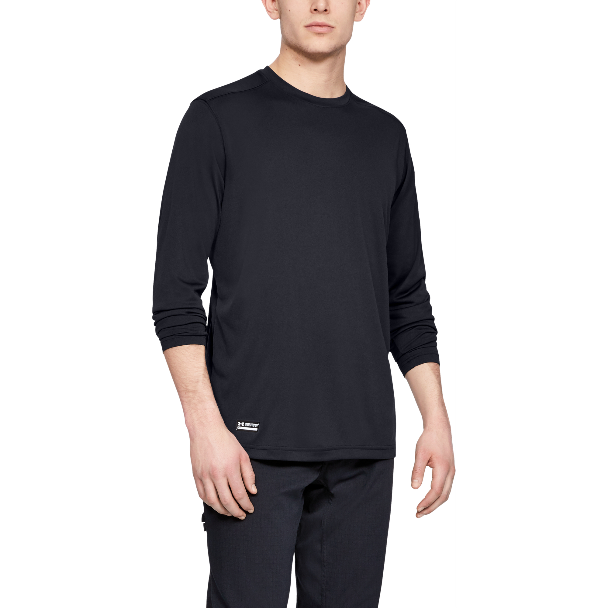 Magliette Under Armour Tac Tech LS T Black/ None