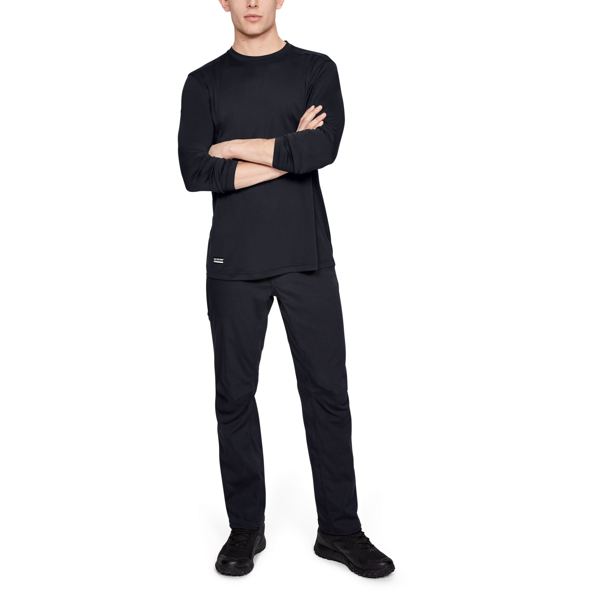 Magliette Under Armour Tac Tech LS T Black/ None