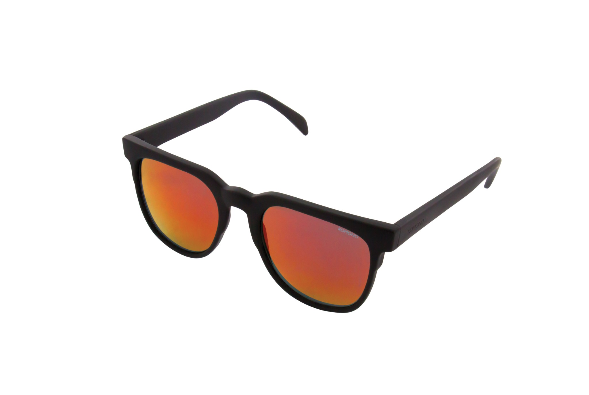 Komono Riviera Mirror Black Rubber Red Mirror | Footshop