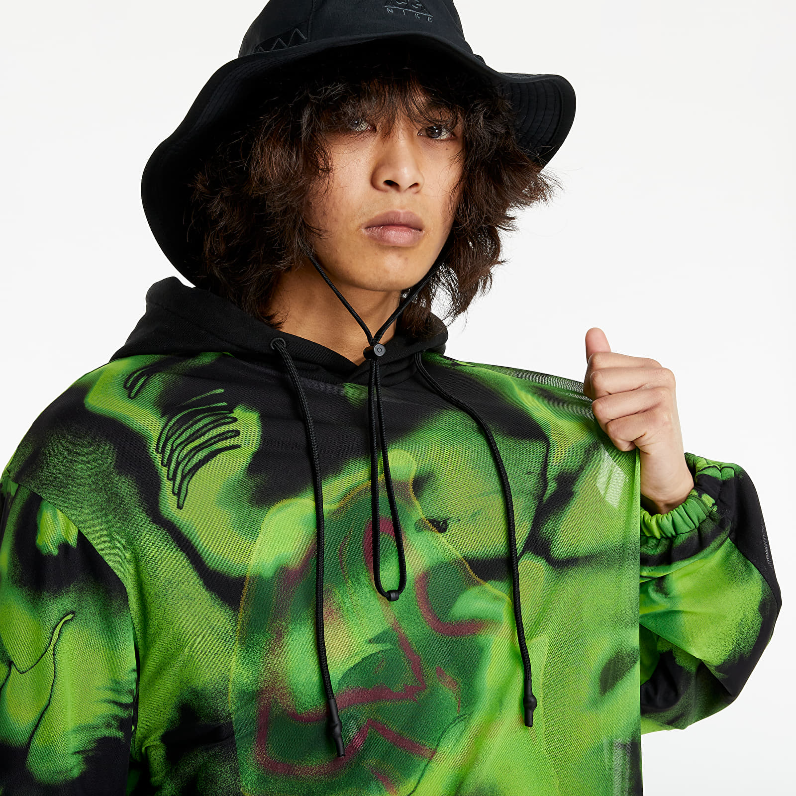 Hoodies and sweatshirts  McQ Mesh Hoodie Slime
