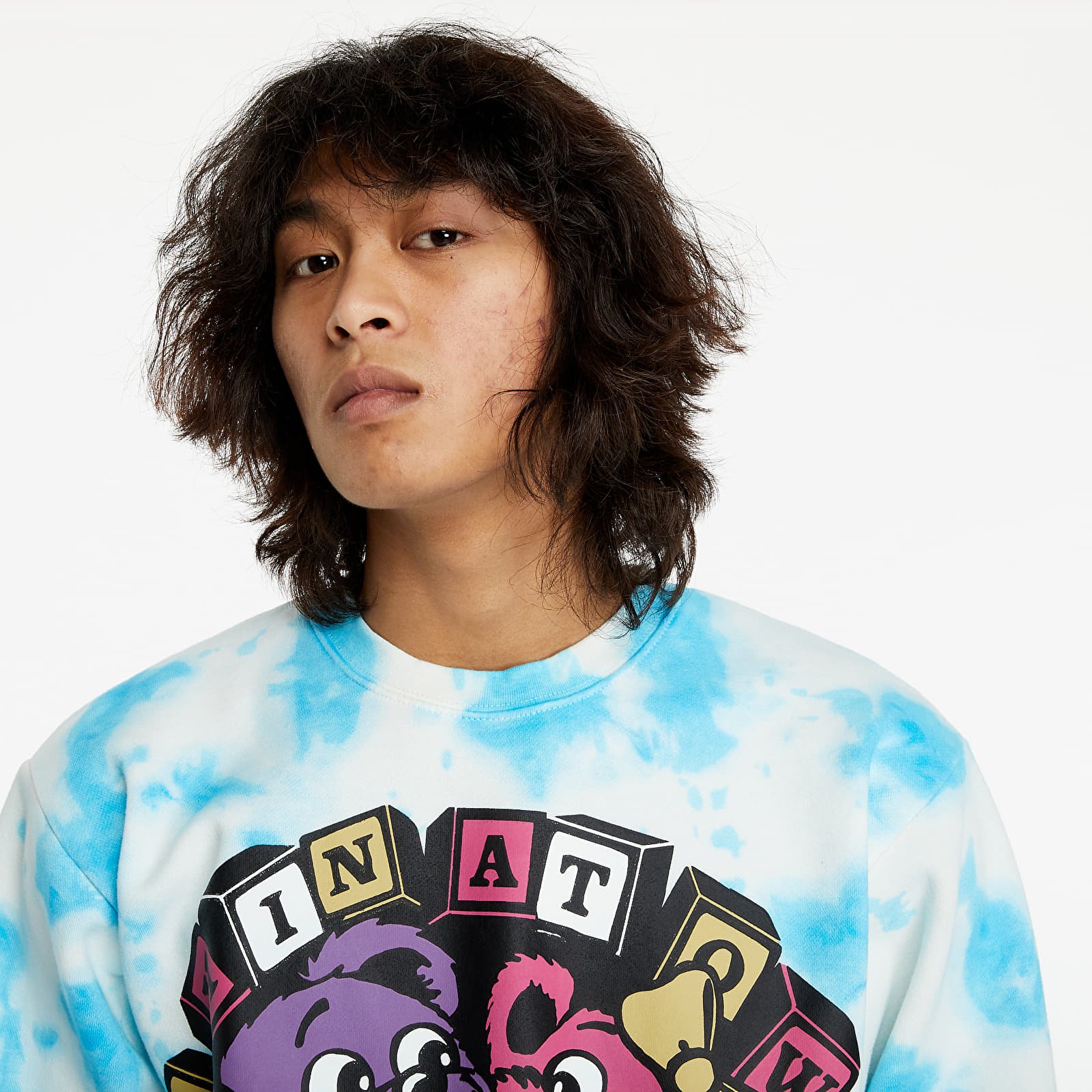 Sudaderas Chinatown Market Hypercute Crewneck Blue Tie Dye