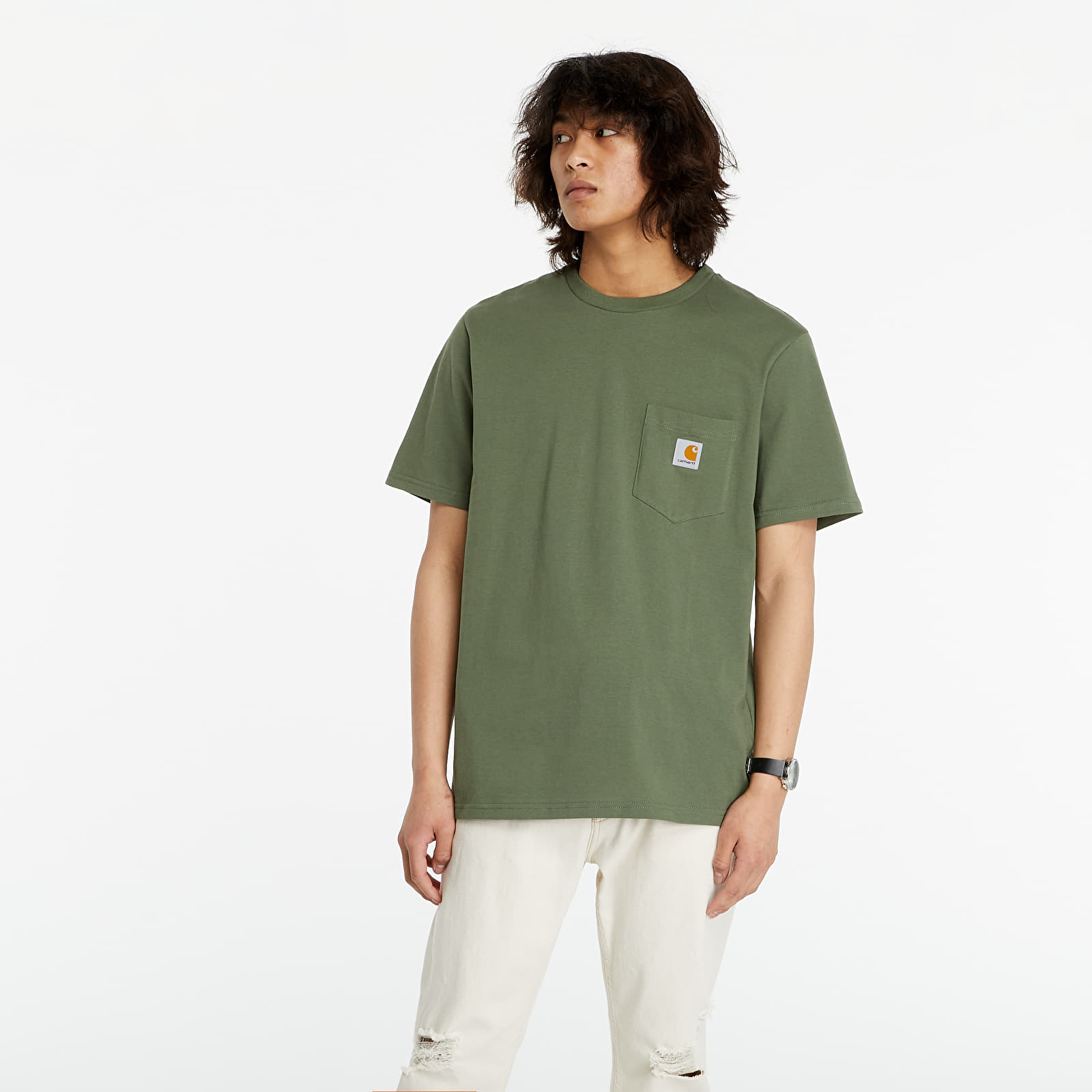 Camisetas Carhartt WIP Pocket Tee Dollar Green