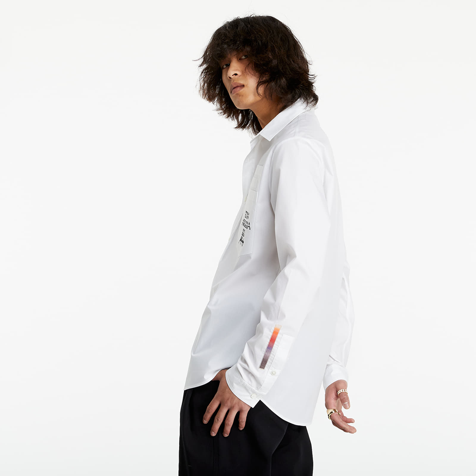 Košile McQ Multipocket Shirt White
