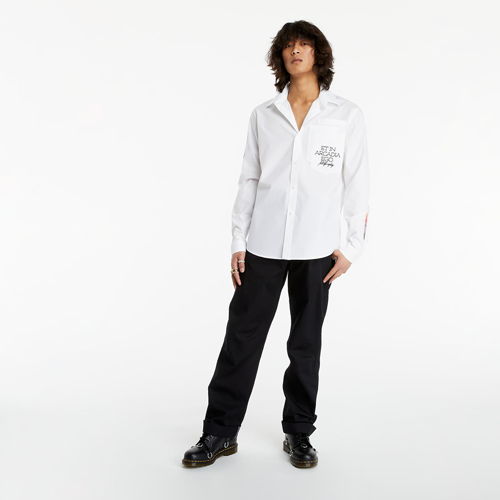 Košile McQ Multipocket Shirt White