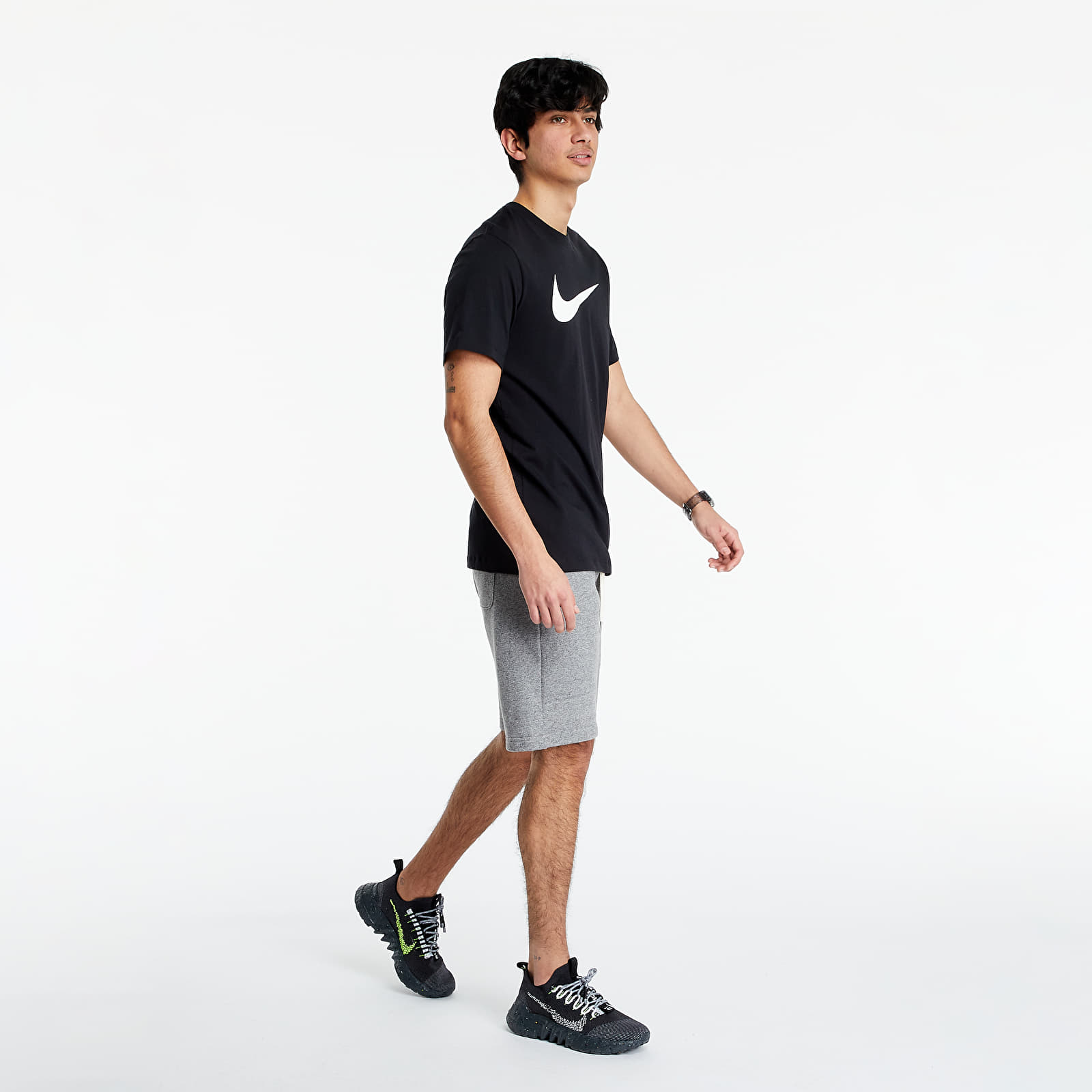 Tričká Nike Sportswear Tee Icon Swoosh Black/ White