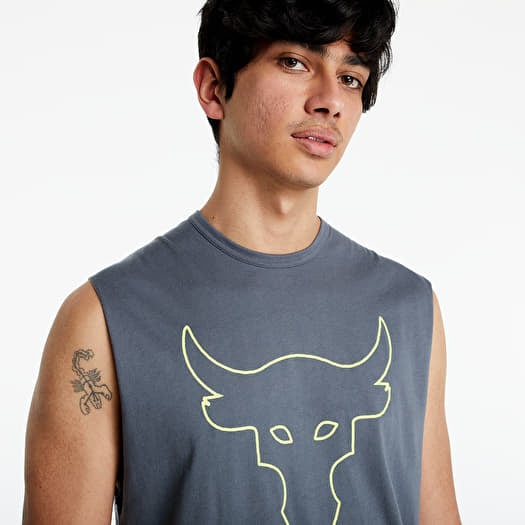 The rock sleeveless shirt online