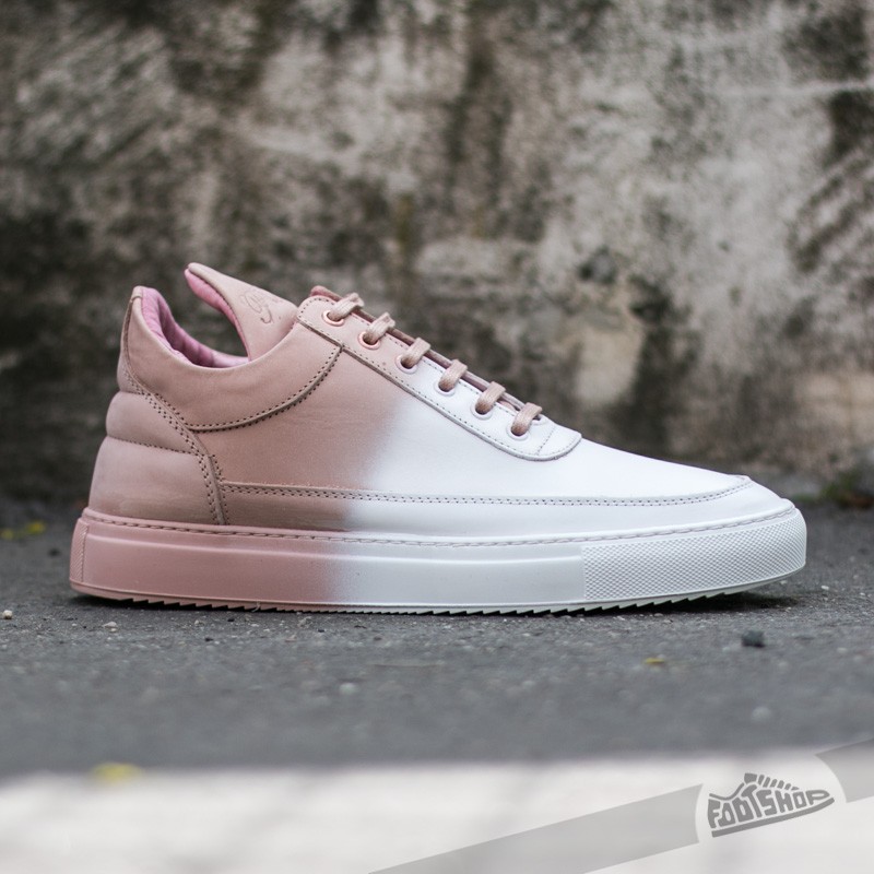 Pánské tenisky a boty Filling Pieces Low Top Degrade White/ Coral