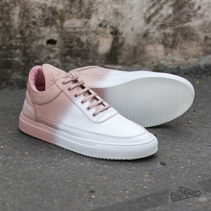 Pánské tenisky a boty Filling Pieces Low Top Degrade White/ Coral