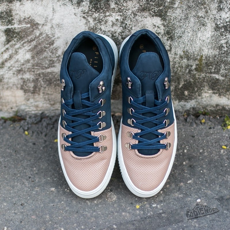 Herenschoenen Filling Pieces Moutain Cut Perforated Toe Navy