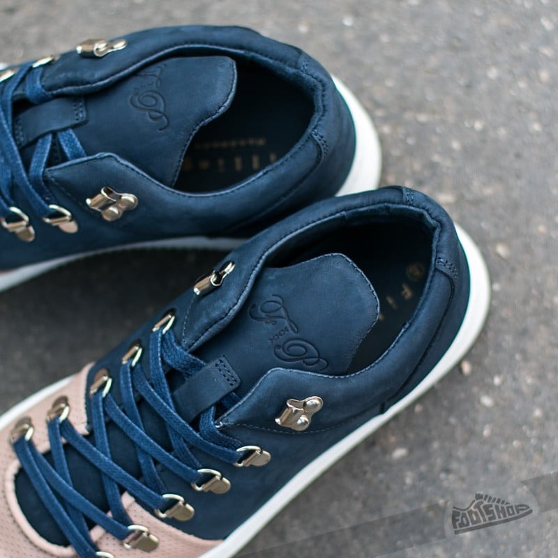 Herenschoenen Filling Pieces Moutain Cut Perforated Toe Navy