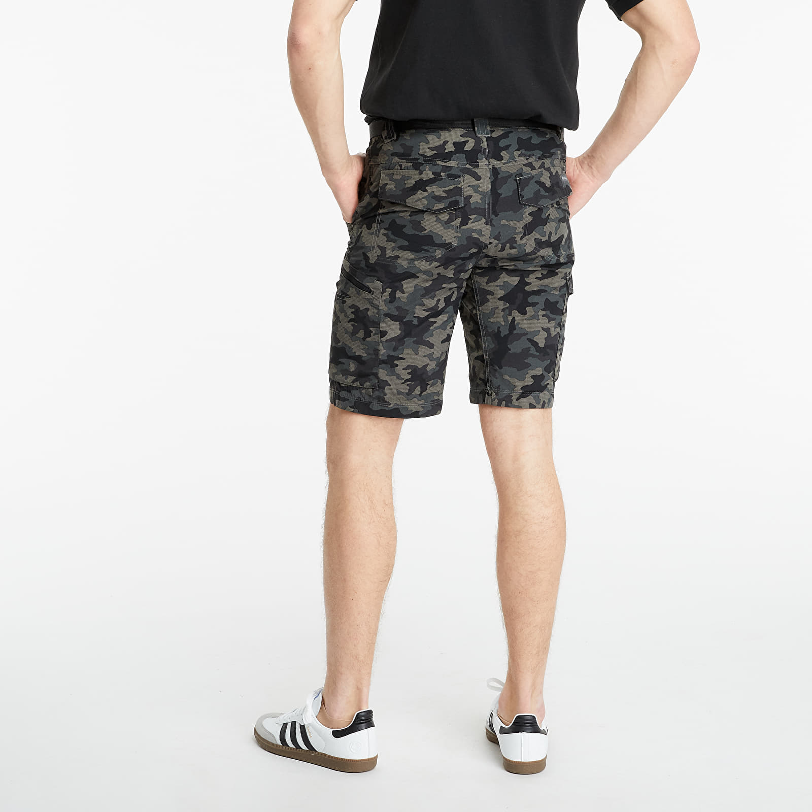 Mens black camo shorts sale