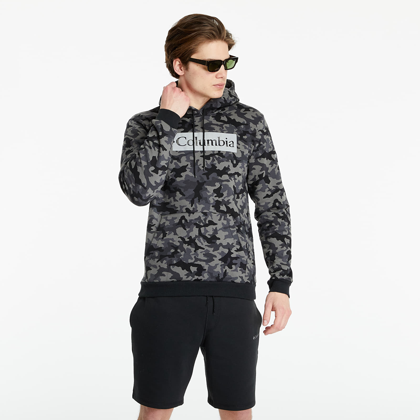Hoodies and sweatshirts Columbia Columbia Logo Printed Hoodie Black Camo Footshop