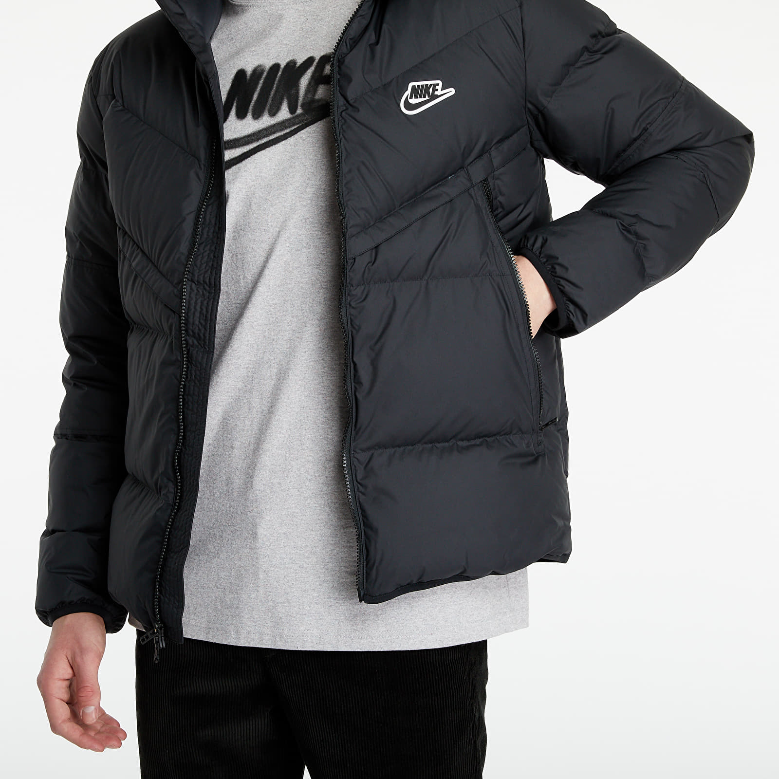 Jackets Nike Sportswear Down-Fill Windrunner Jacket Black/ Black ...