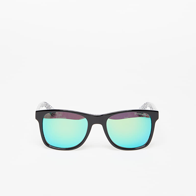 Horsefeathers Foster Sunglasses  Zebra/Mirror Green