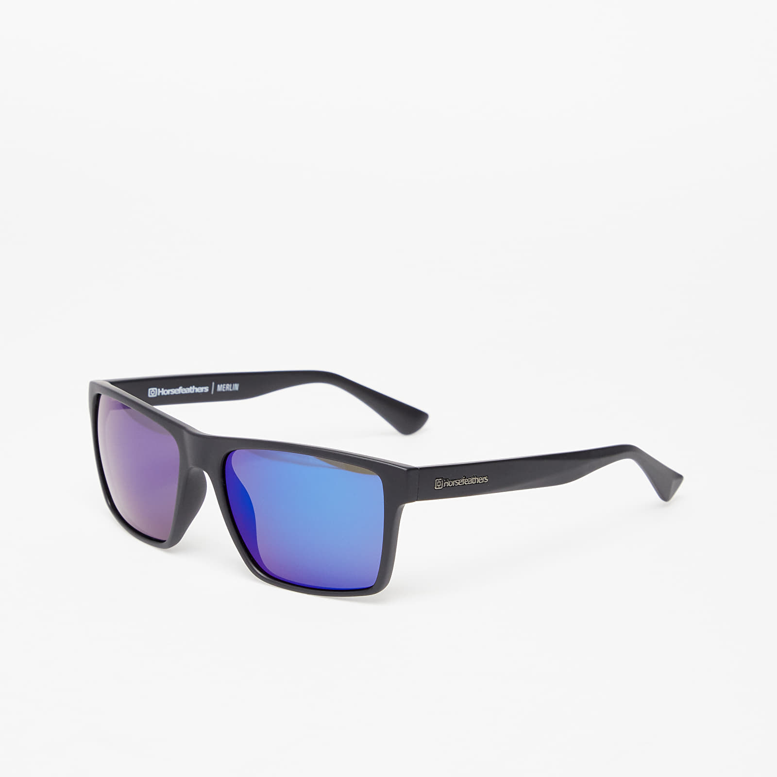 Sluneční brýle Horsefeathers Merlin Sunglasses  Matt Black/Mirror Blue