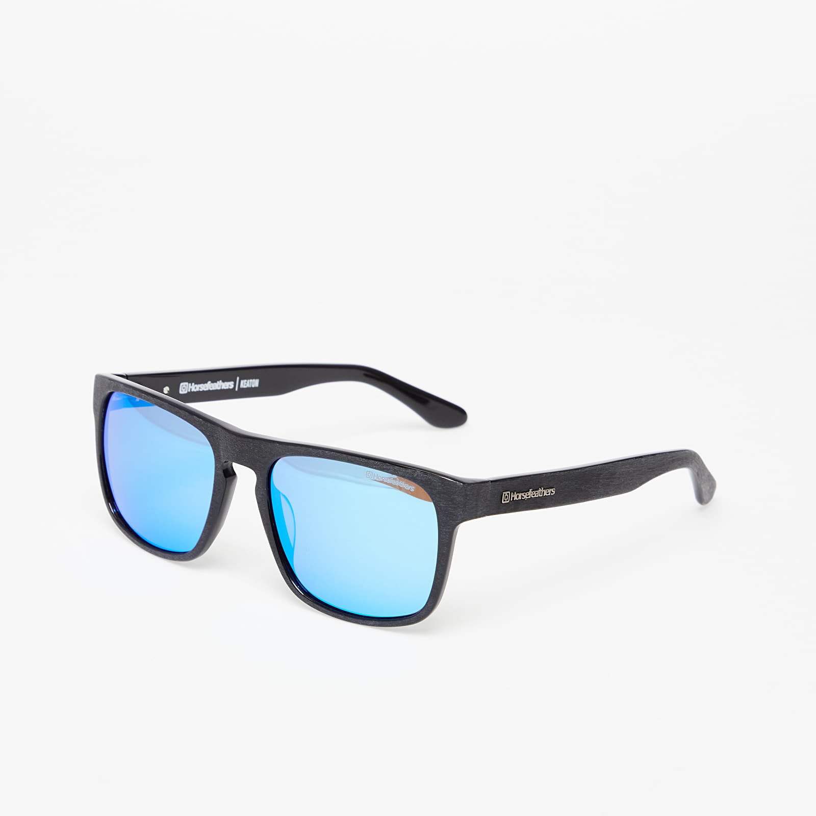 Sunglasses Horsefeathers Keaton Sunglasses  Brushed Black/Mirror Blue
