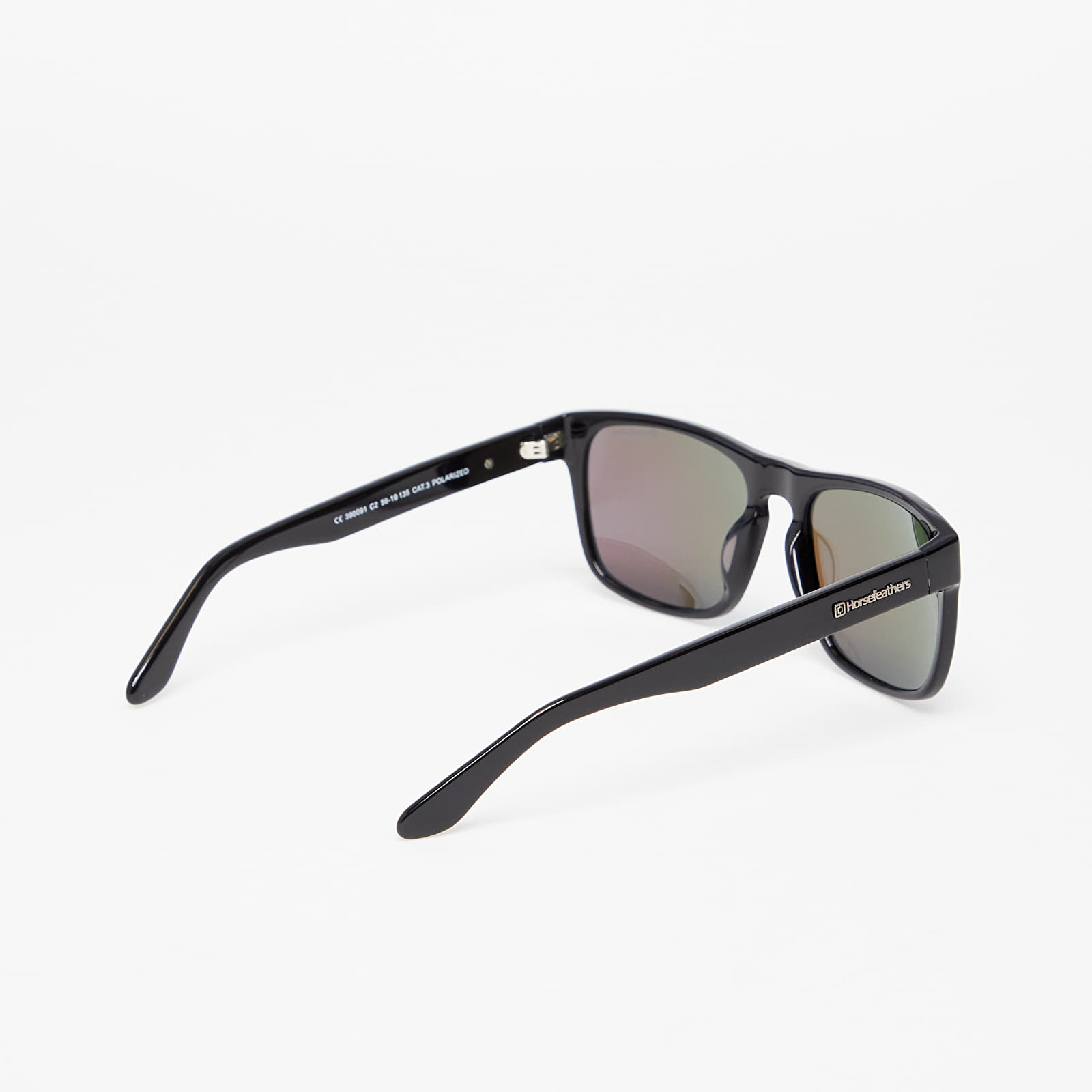 Napszemüvegek Horsefeathers Keaton Sunglasses  Gloss Black/Mirror Green