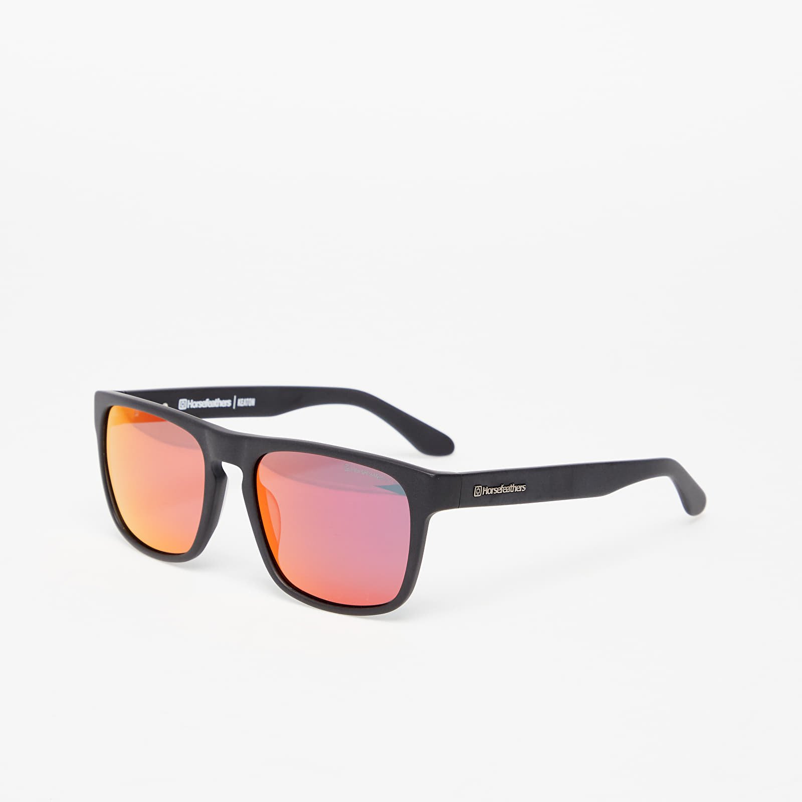 Napszemüvegek Horsefeathers Keaton Sunglasses  Matt Black/Mirror Red