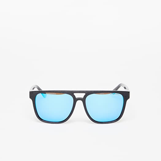 Sunglasses Horsefeathers Trigger Sunglasses  Brushed Black/Mirror Blue