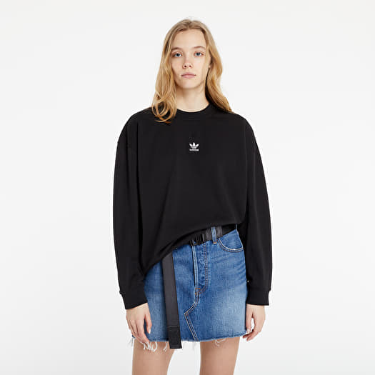 Hoodies and sweatshirts adidas Loungewear Adicolor Essentials Sweatshirt  Black | Footshop