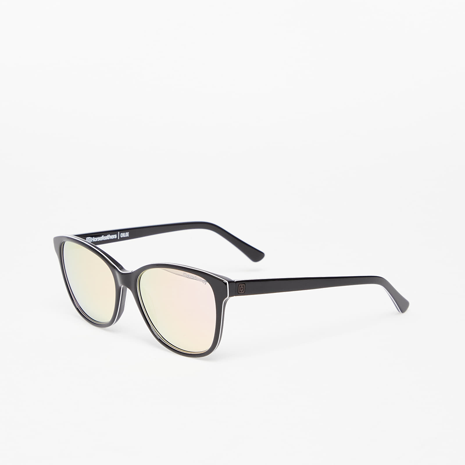 Napszemüvegek Horsefeathers Chloe Sunglasses  Gloss Black/Mirror Rose