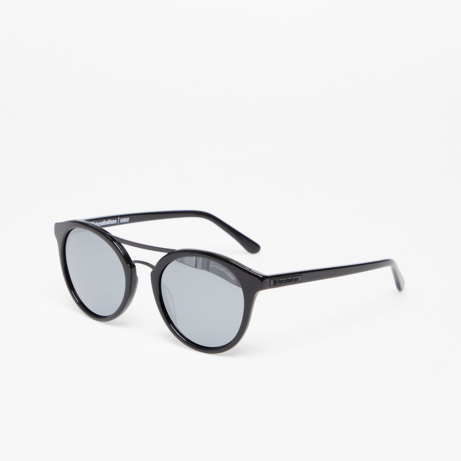 Occhiali da sole Horsefeathers Nomad Sunglasses  Gloss Black/Mirror White