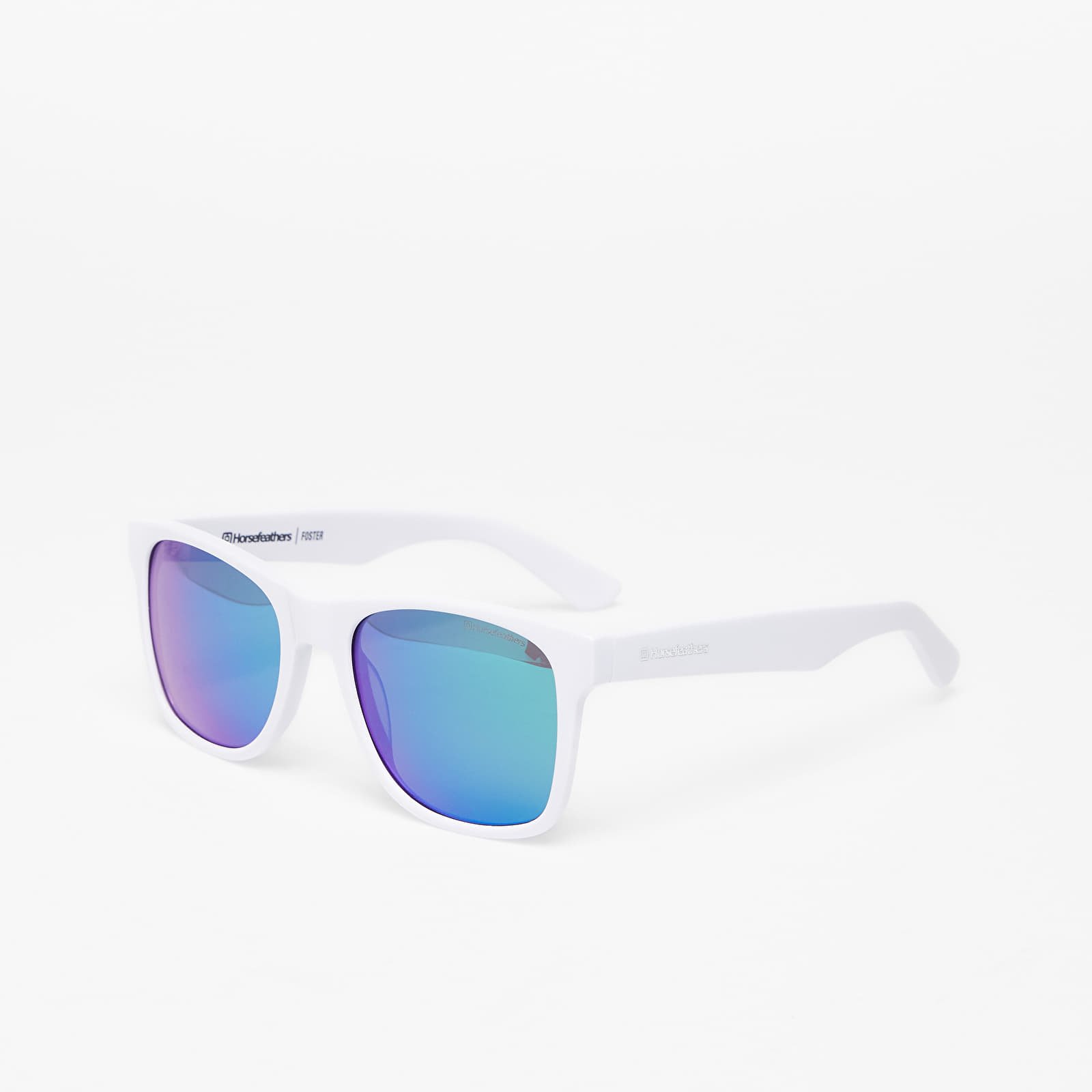 Sonnenbrillen Horsefeathers Foster Sunglasses  Gloss White/Mirror Green