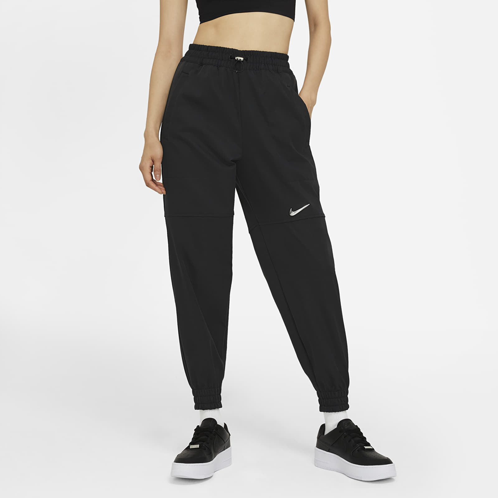 Levně Nike NSW Swoosh Pants (Plus Size) Black