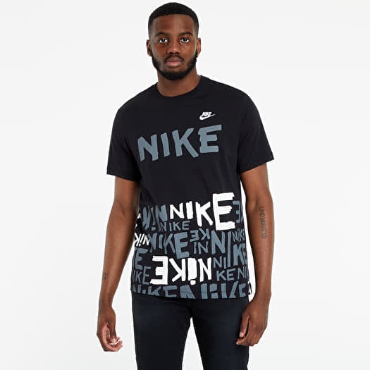 T shirts Nike Sportswear T Shirt Black White Footshop