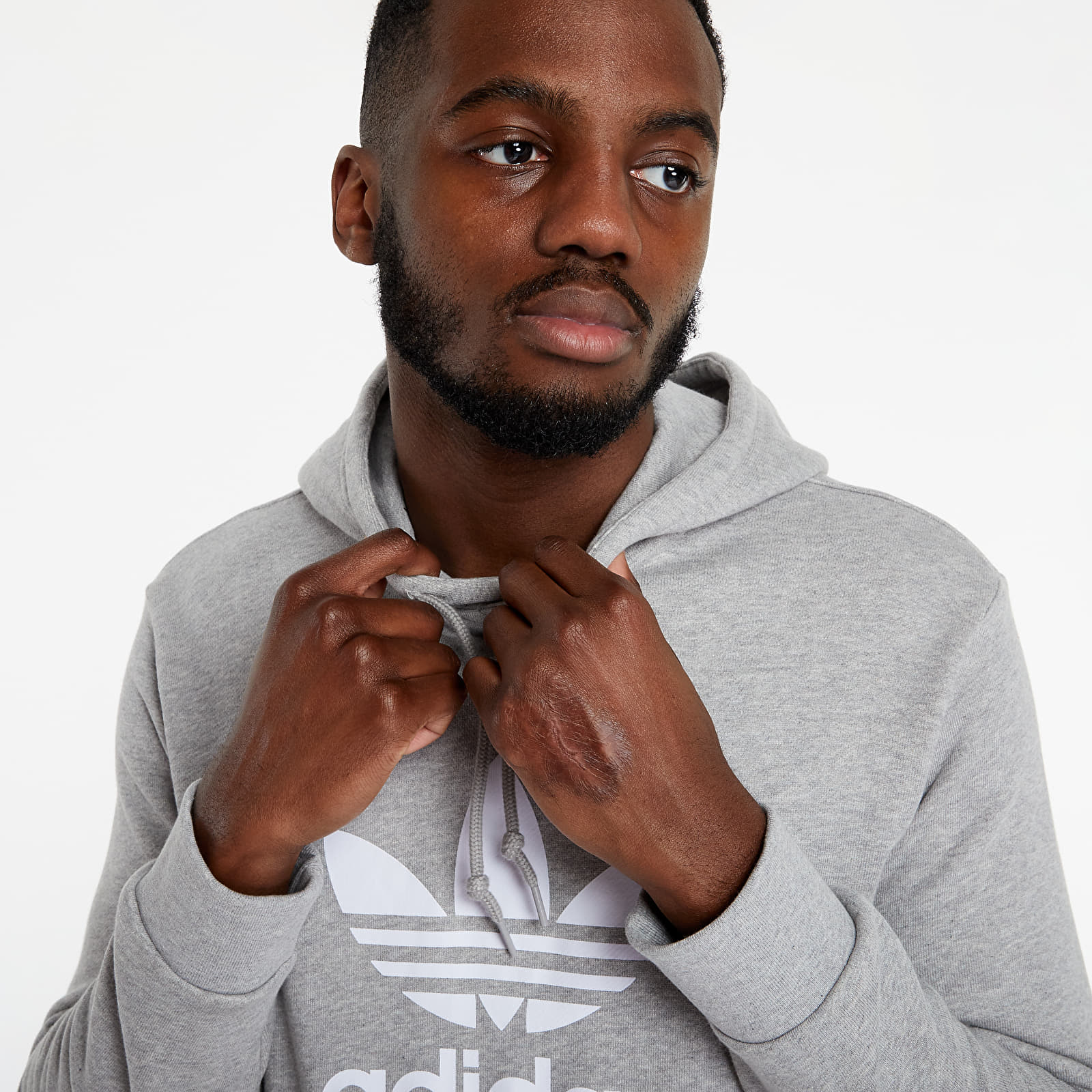 Суичърти adidas Trefoil Hoodie Medium Grey Heather