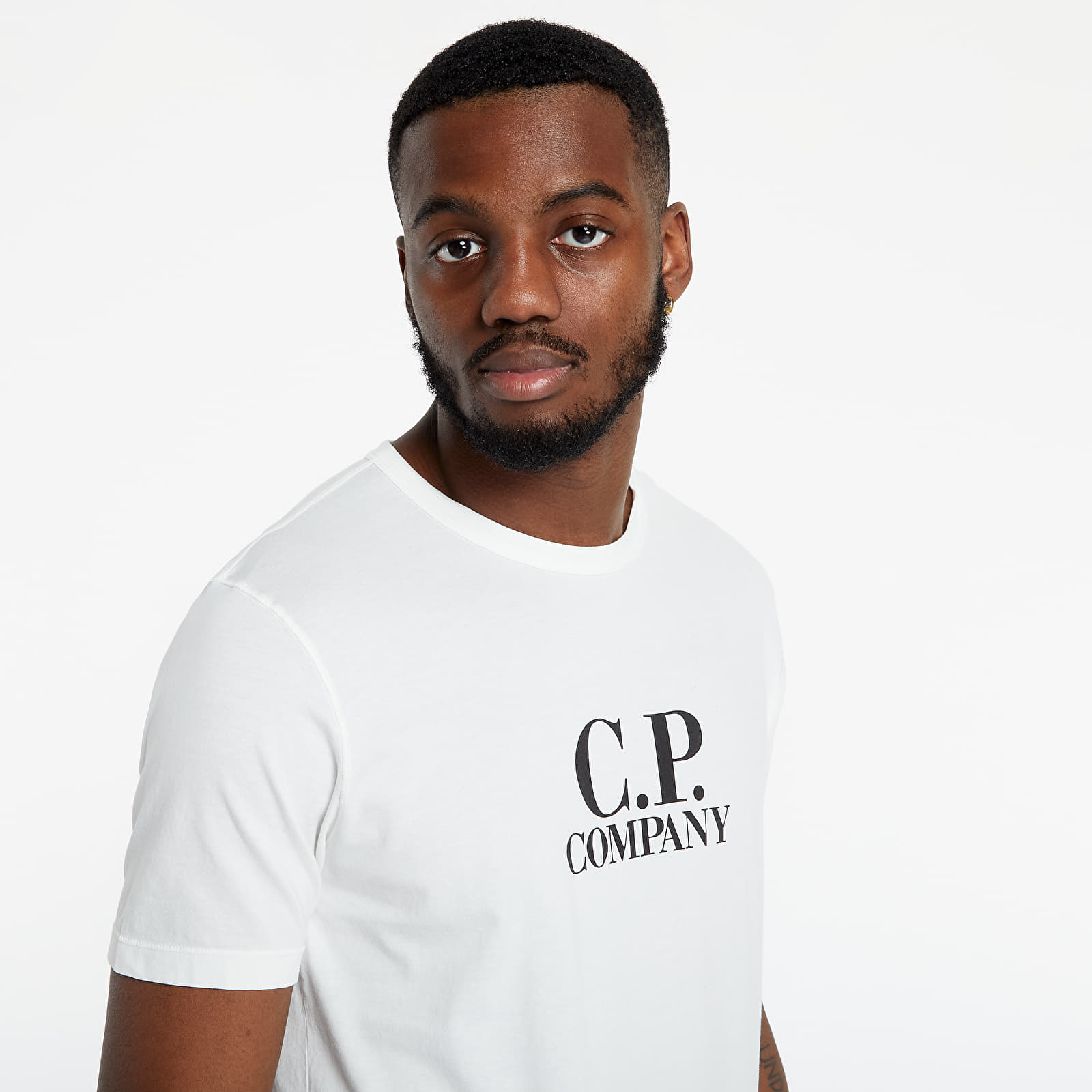 Magliette C.P. Company Makó Logo Tee White